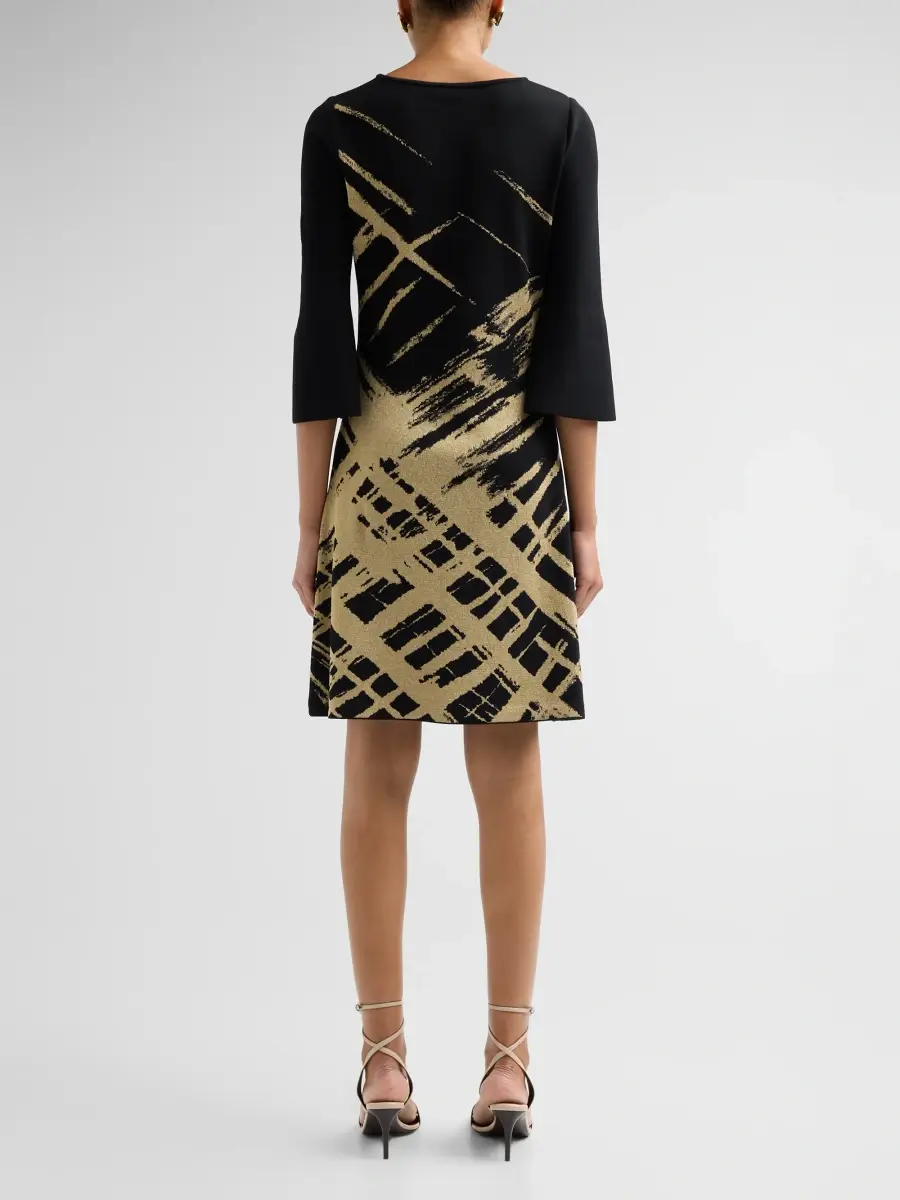 Ming Wang Women's Petite Abstract-Print Mini Dress | Thumbnail 3