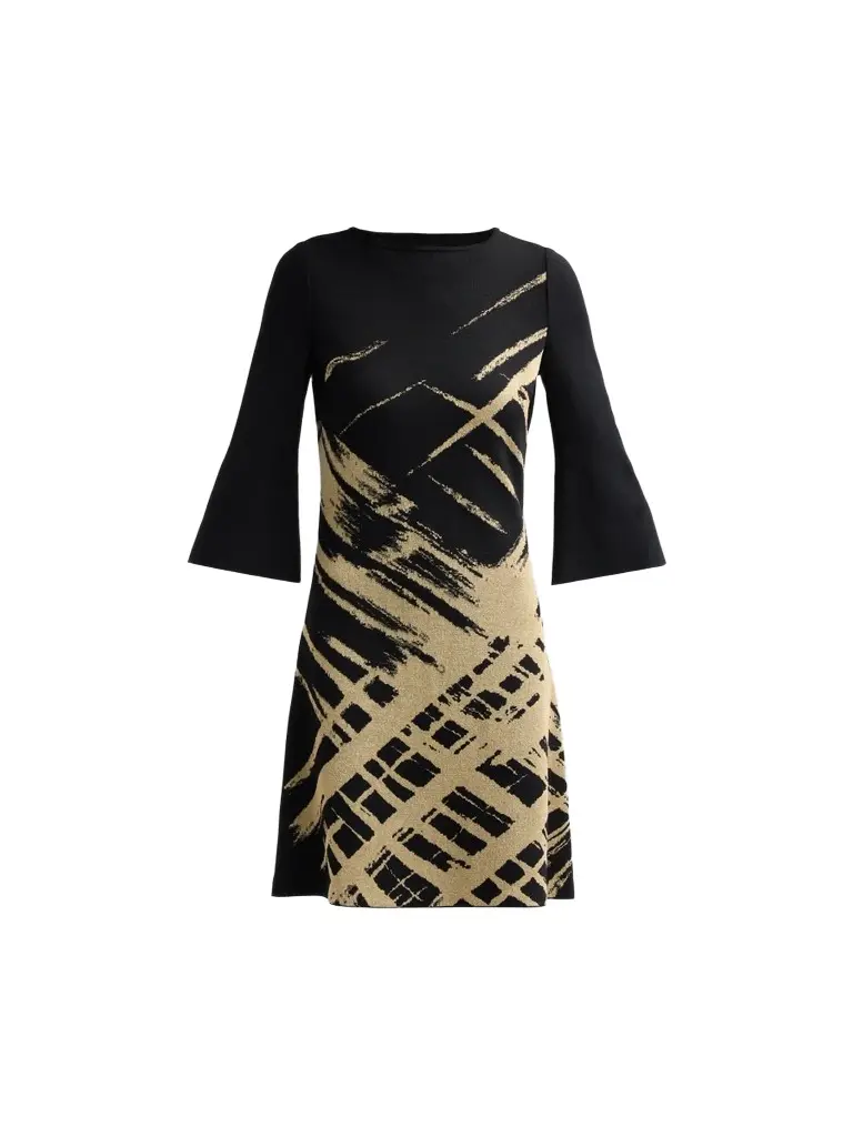 Women's Petite Abstract-Print Mini Dress Women's Petite Abstract-Print Mini Dress