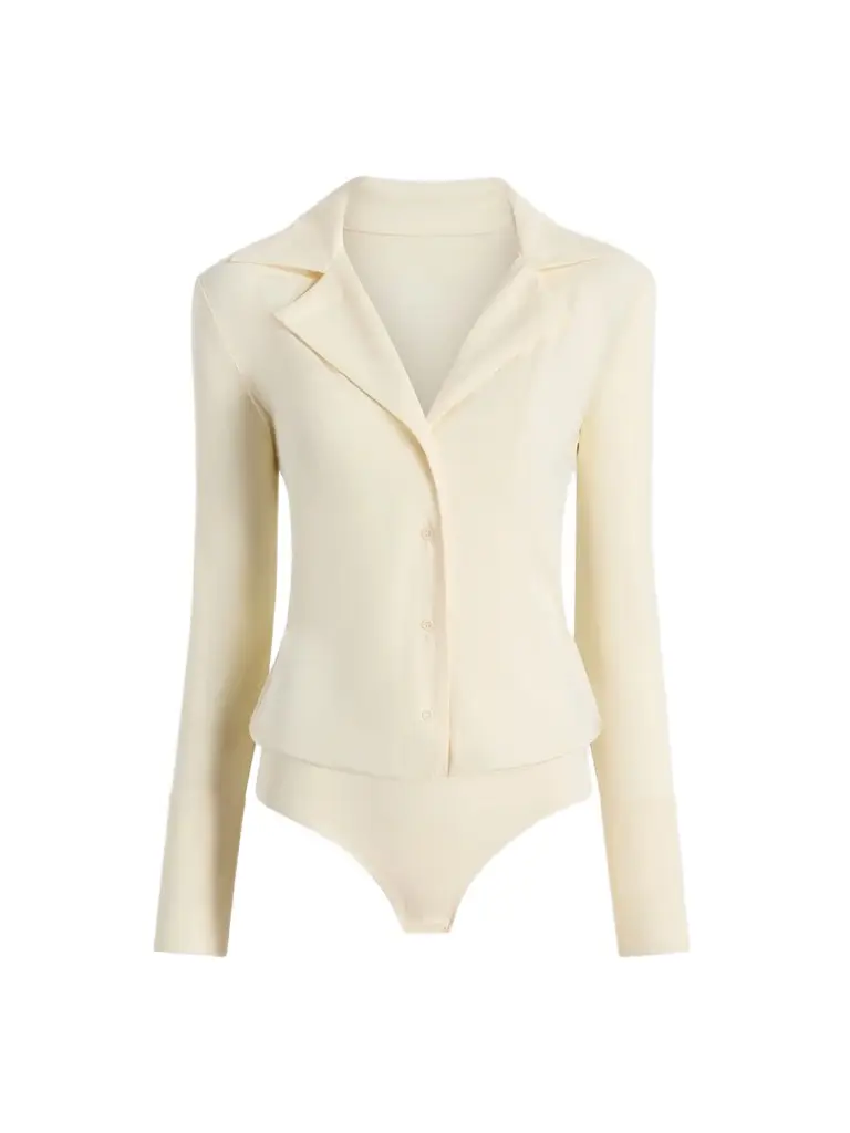 Women's Button-Down Blouse Bodysuit Women's Button-Down Blouse Bodysuit