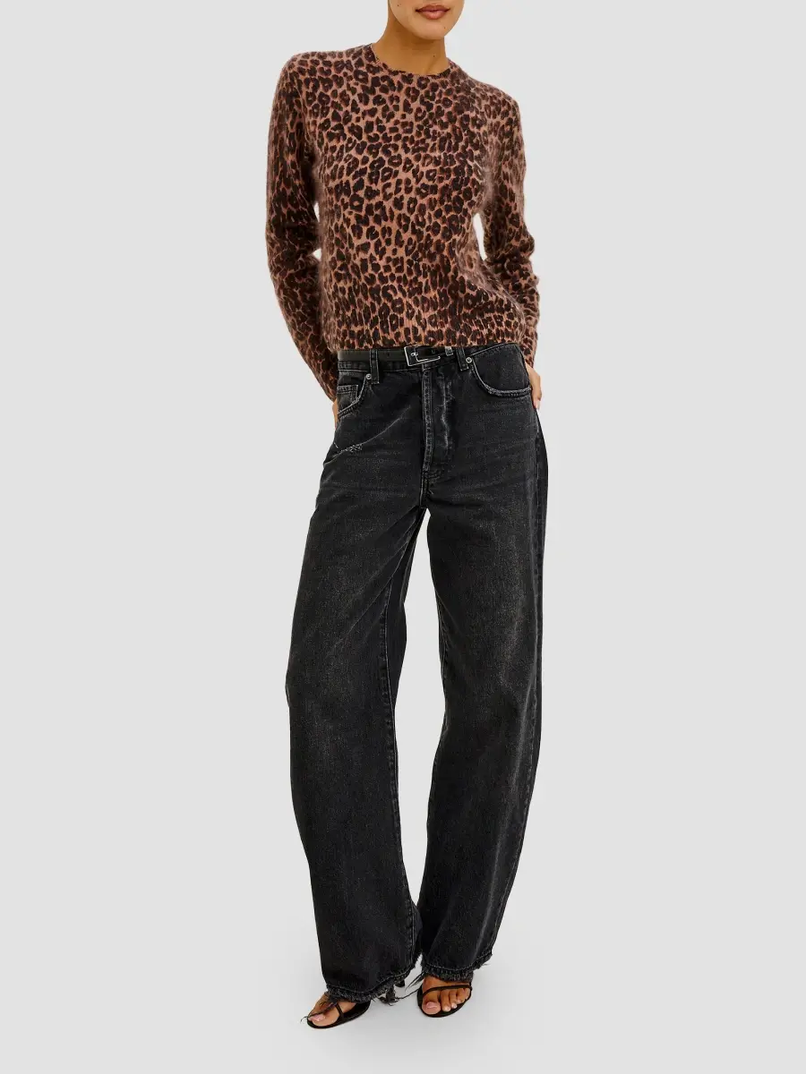 RAILS Women's Sofia Leopard Wool-Cashmere Sweater | Thumbnail 2 RAILS Women's Sofia Leopard Wool-Cashmere Sweater | Thumbnail 2