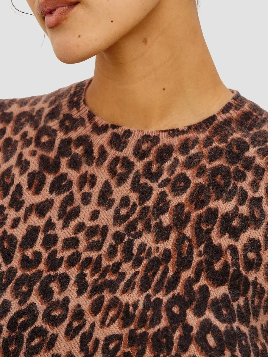 RAILS Women's Sofia Leopard Wool-Cashmere Sweater | Thumbnail 5 RAILS Women's Sofia Leopard Wool-Cashmere Sweater | Thumbnail 5
