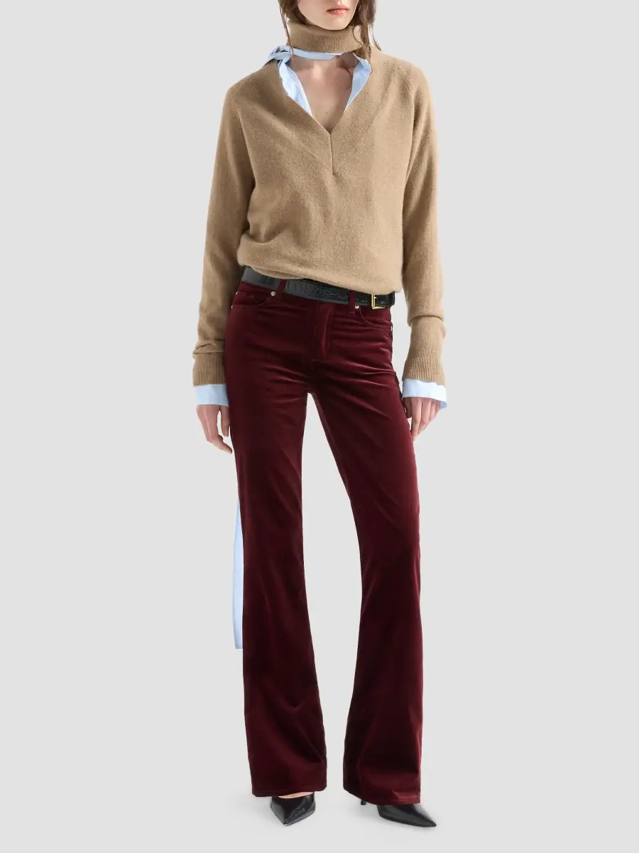 7 For All Mankind Women's The Leggy Velvet Bootcut Jeans | Thumbnail 2 7 For All Mankind Women's The Leggy Velvet Bootcut Jeans | Thumbnail 2