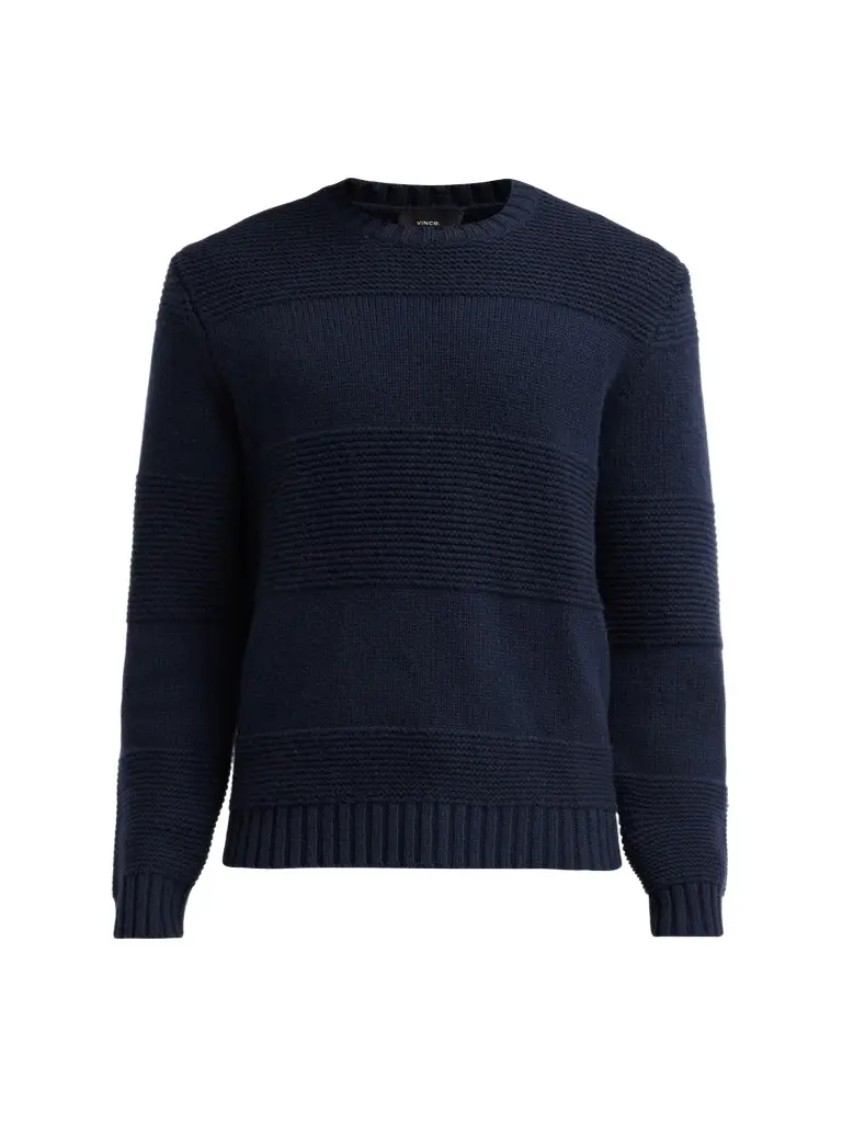 Men's Garter Rugby Striped Crewneck Sweater