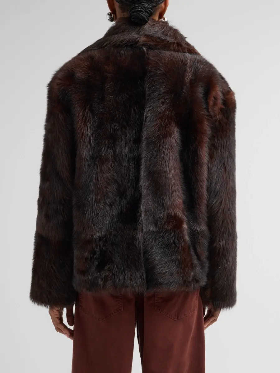 Nili Lotan Women's Cleophee Shearling Double-Breasted Coat | Thumbnail 3 Nili Lotan Women's Cleophee Shearling Double-Breasted Coat | Thumbnail 3