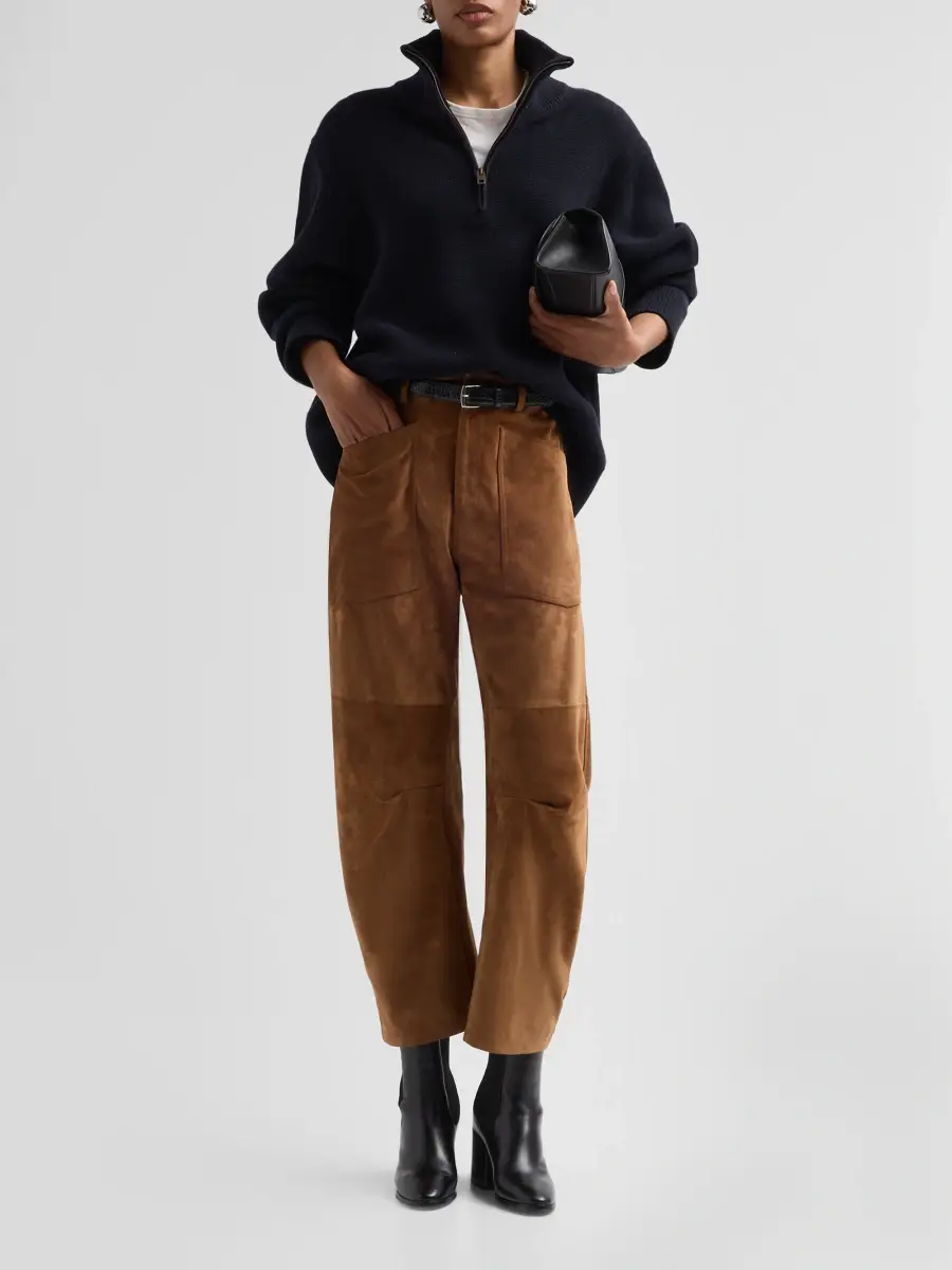 Nili Lotan Women's Shon Suede Pants | Thumbnail 2 Nili Lotan Women's Shon Suede Pants | Thumbnail 2