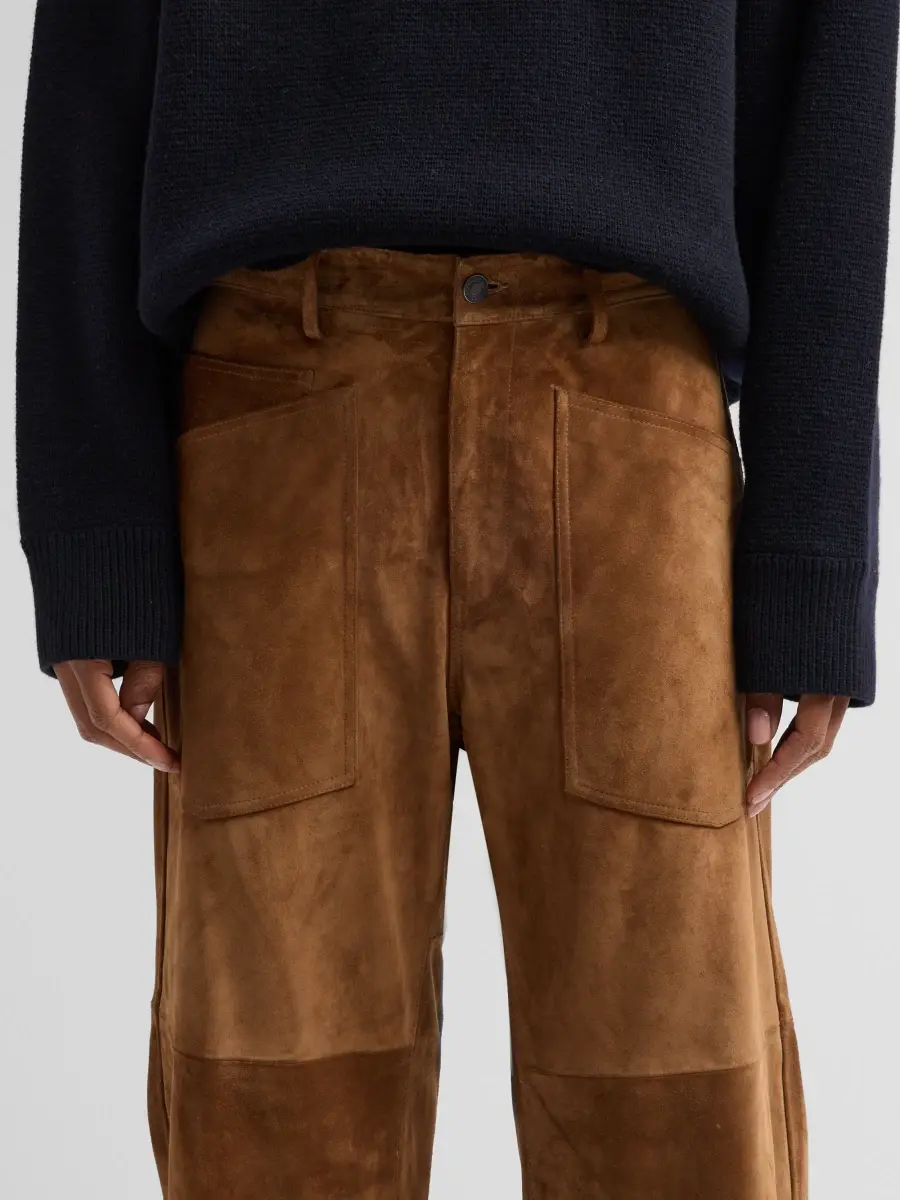 Nili Lotan Women's Shon Suede Pants | Thumbnail 5 Nili Lotan Women's Shon Suede Pants | Thumbnail 5