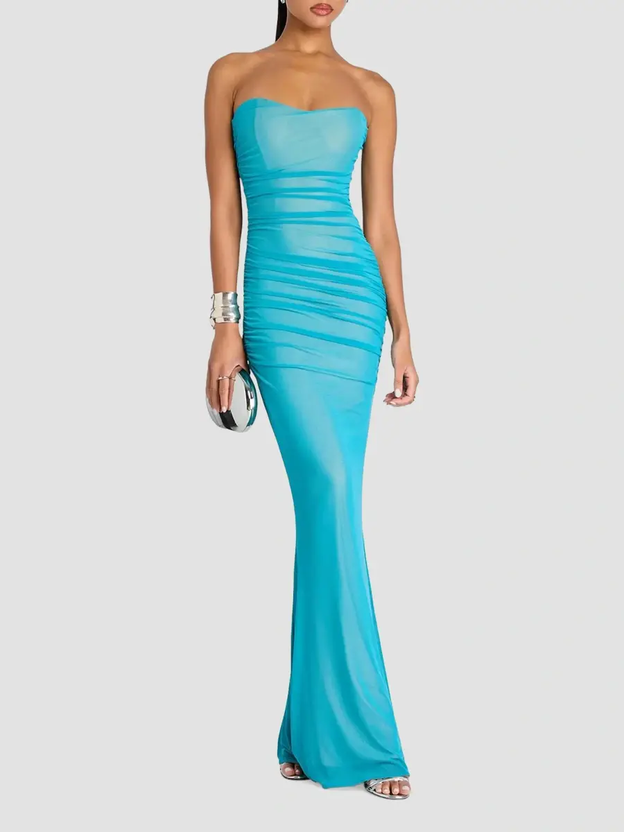 Retrofête Women's Quintessa Strapless Maxi Dress | Thumbnail 4 Retrofête Women's Quintessa Strapless Maxi Dress | Thumbnail 4