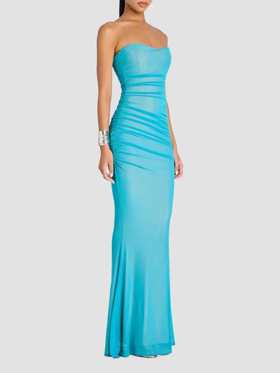 Retrofête Women's Quintessa Strapless Maxi Dress | Thumbnail 6 Retrofête Women's Quintessa Strapless Maxi Dress | Thumbnail 6