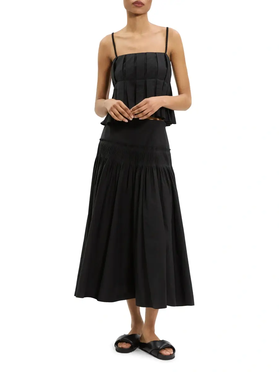Theory Women's Accordion Midi-Skirt | Thumbnail 2 Theory Women's Accordion Midi-Skirt | Thumbnail 2