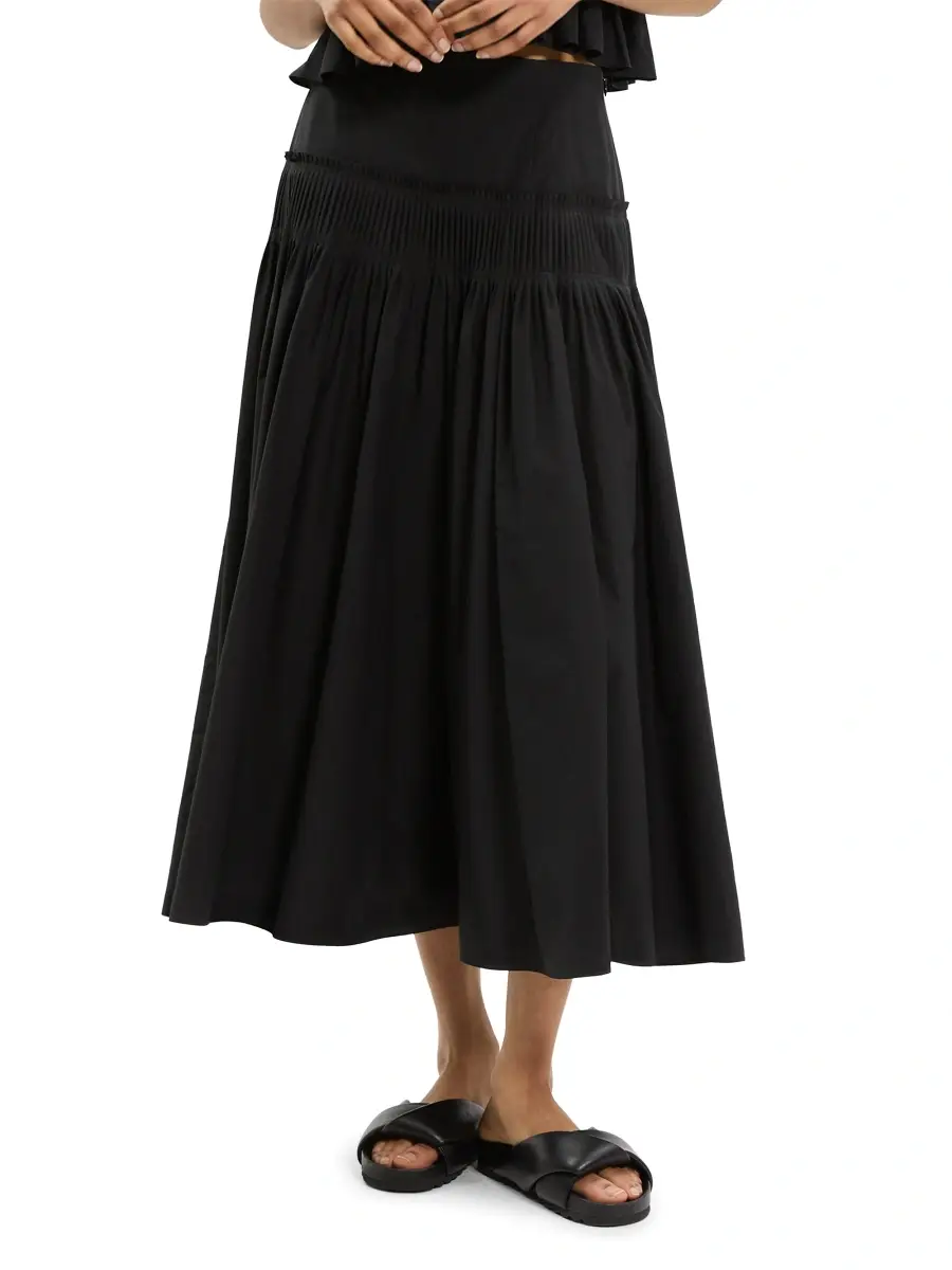 Theory Women's Accordion Midi-Skirt | Thumbnail 3 Theory Women's Accordion Midi-Skirt | Thumbnail 3