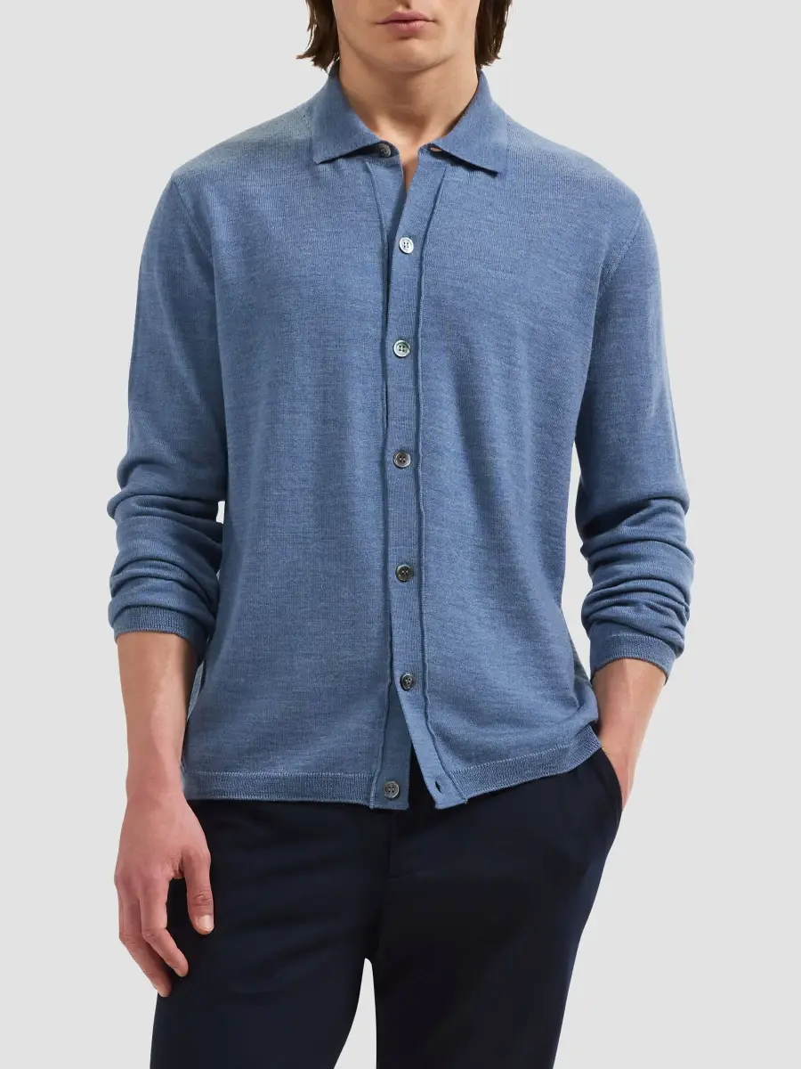 Bugatchi Men's Alistair Wool Shirt | Thumbnail 4 Bugatchi Men's Alistair Wool Shirt | Thumbnail 4