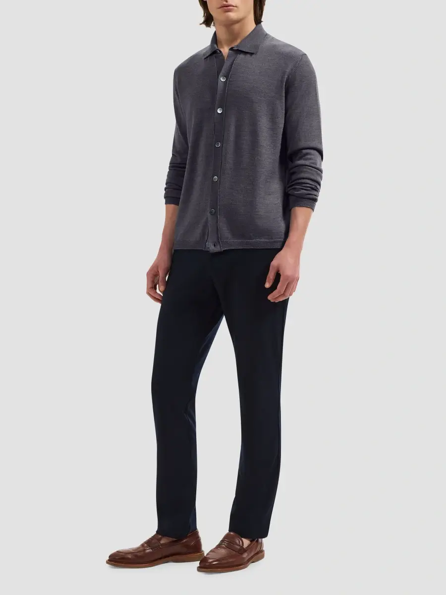 Bugatchi Men's Alistair Wool Shirt | Thumbnail 2 Bugatchi Men's Alistair Wool Shirt | Thumbnail 2