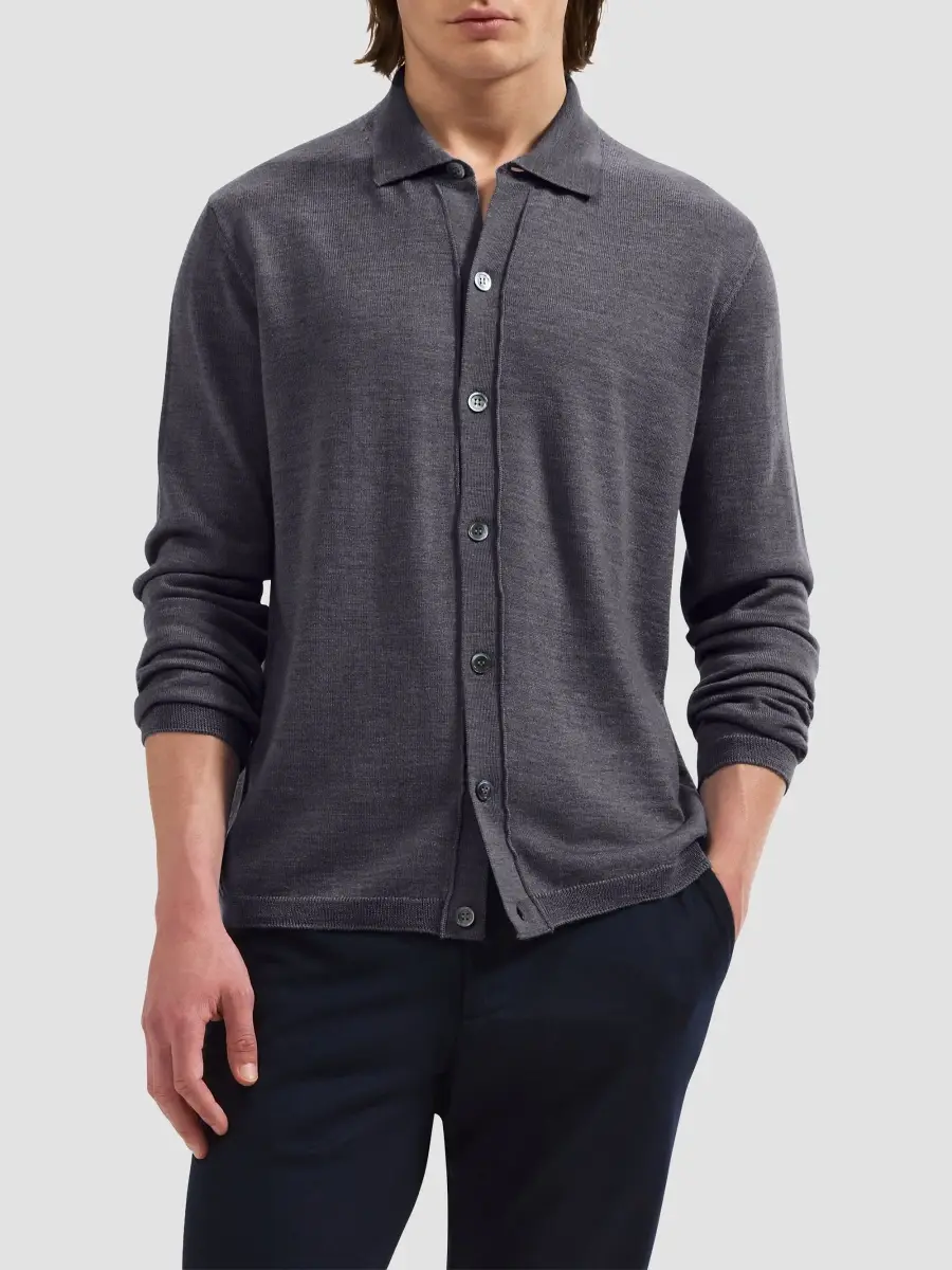 Bugatchi Men's Alistair Wool Shirt | Thumbnail 4 Bugatchi Men's Alistair Wool Shirt | Thumbnail 4