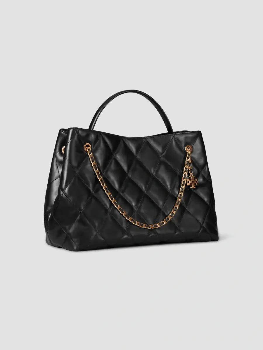 Tory Burch Women's Fleming Leather Small Carryall Shoulder Bag | Thumbnail 4