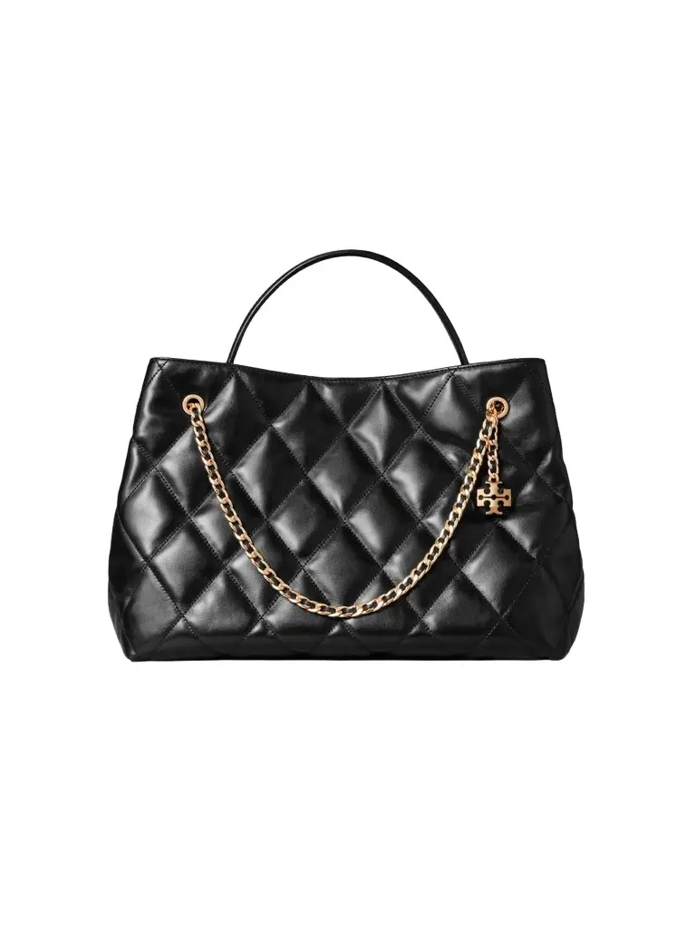 Women's Fleming Leather Small Carryall Shoulder Bag
