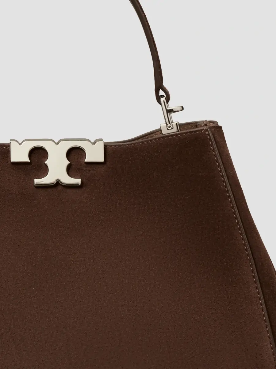 Tory Burch Women's Eleanor Suede Medium Satchel | Thumbnail 2 Tory Burch Women's Eleanor Suede Medium Satchel | Thumbnail 2