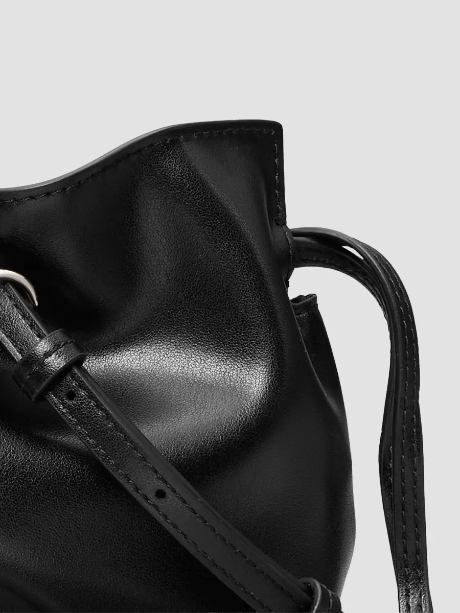 Tory Burch Women's Ella Faux Leather Drawstring Pouch | Thumbnail 3 Tory Burch Women's Ella Faux Leather Drawstring Pouch | Thumbnail 3