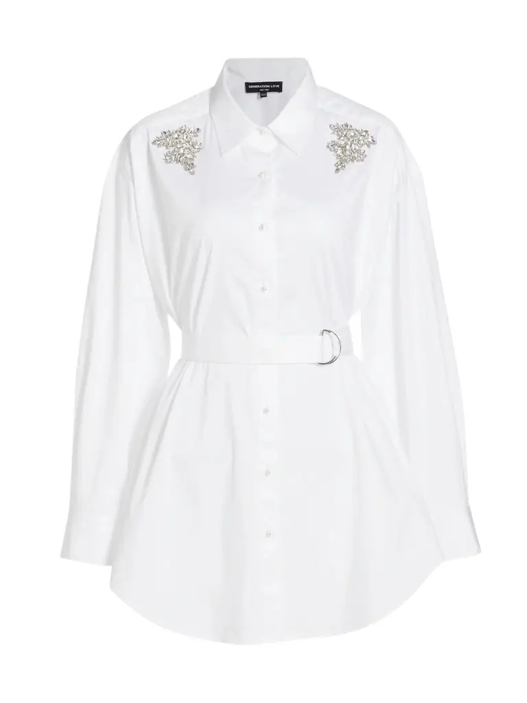 Generation Love Women's Elianna Crystal Shirtdress