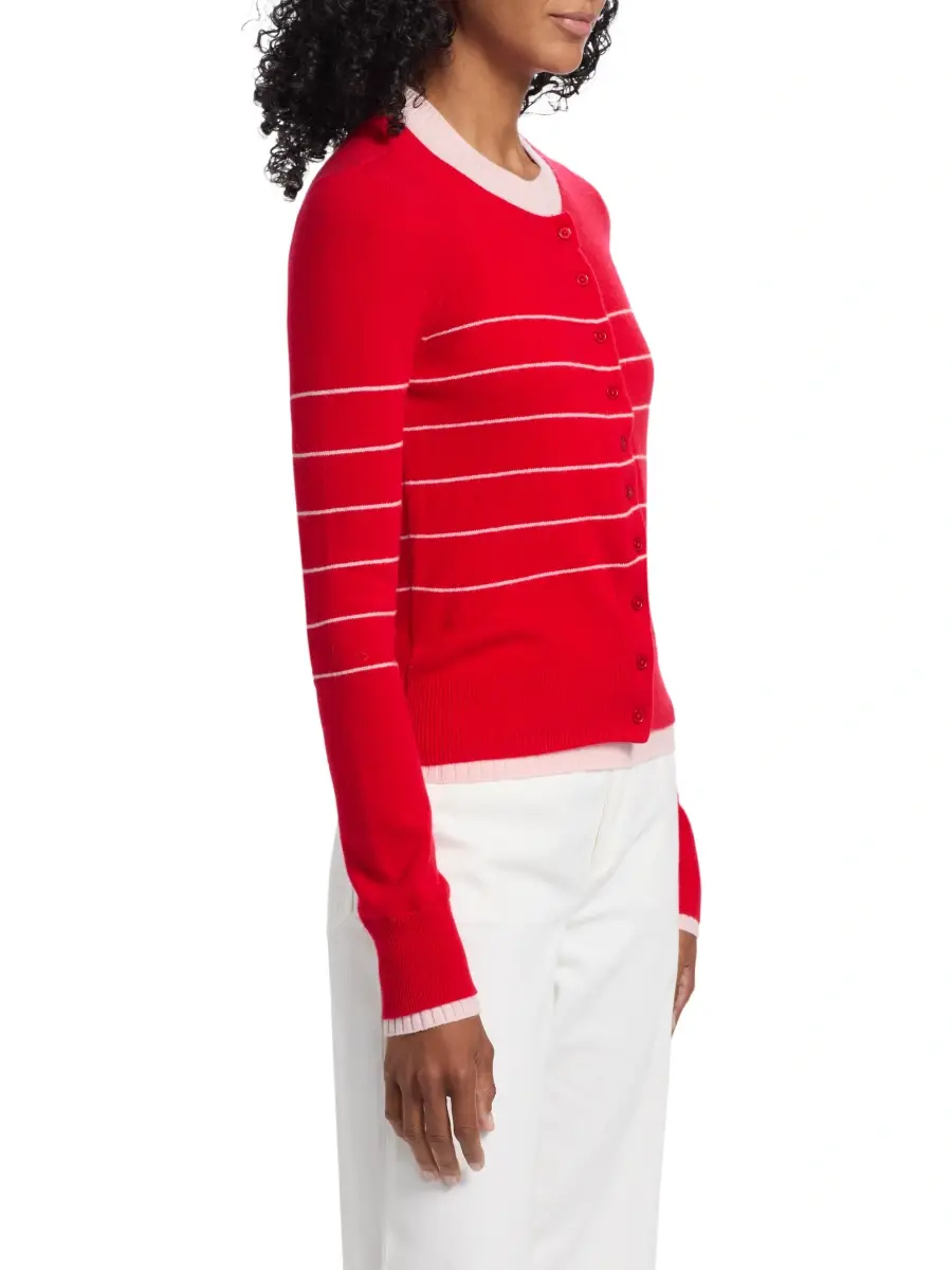 Derek Lam Women's Vernon Double-Layer Shrunken Cardigan | Thumbnail 4 Derek Lam Women's Vernon Double-Layer Shrunken Cardigan | Thumbnail 4