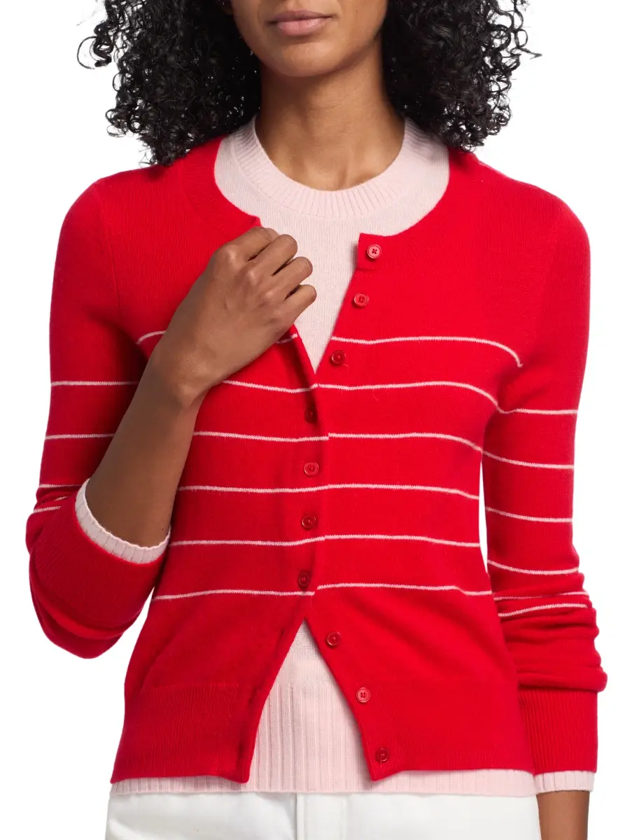 Derek Lam Women's Vernon Double-Layer Shrunken Cardigan | Thumbnail 6 Derek Lam Women's Vernon Double-Layer Shrunken Cardigan | Thumbnail 6
