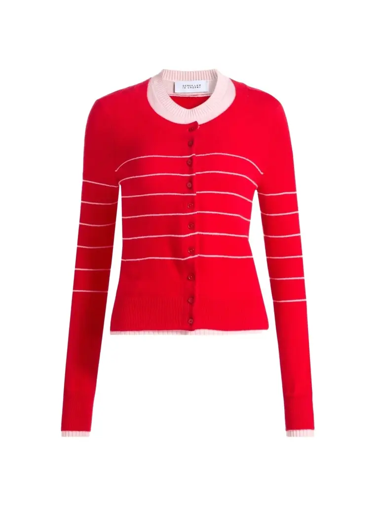 Derek Lam Women's Vernon Double-Layer Shrunken Cardigan