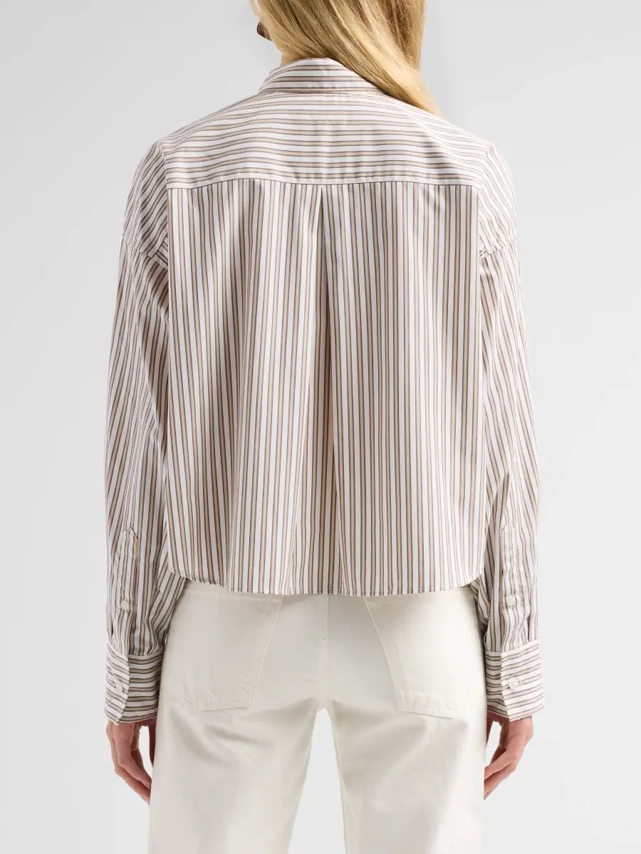 rag & bone Women's Marin Striped Crop Shirt | Thumbnail 3 rag & bone Women's Marin Striped Crop Shirt | Thumbnail 3