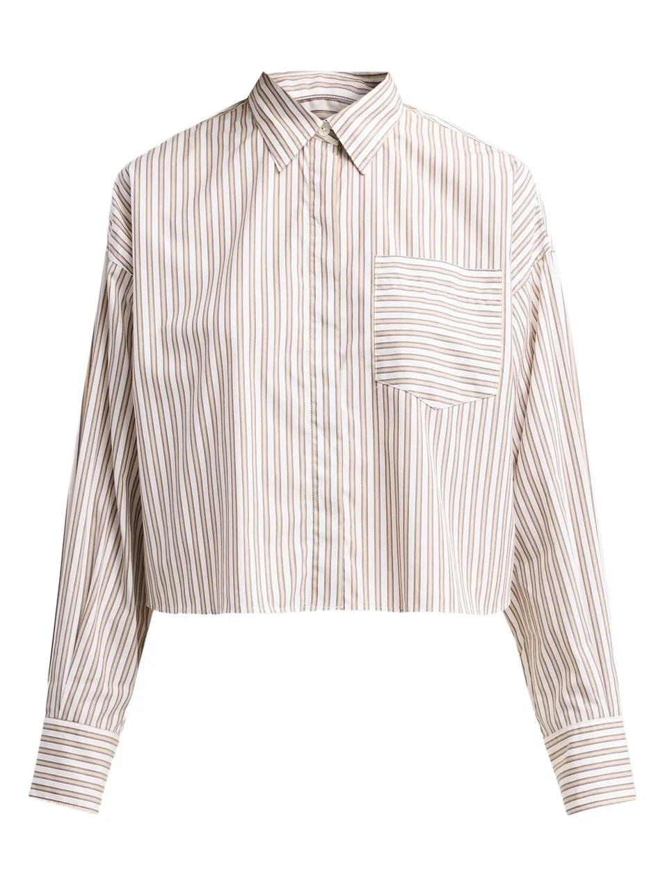 Women's Marin Striped Crop Shirt Women's Marin Striped Crop Shirt