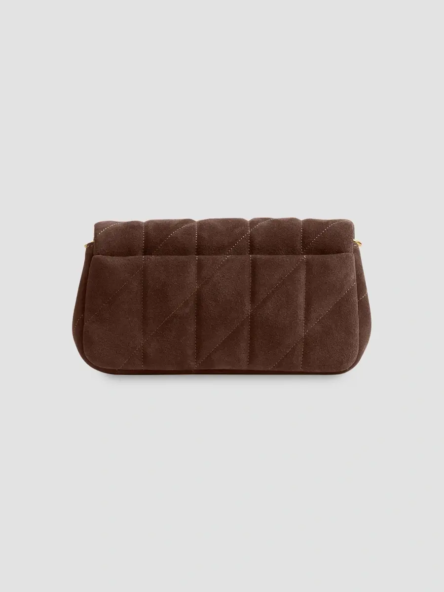 Coach Women's Tabby Quilted Suede Chain Crossbody Bag 19 | Thumbnail 4 Coach Women's Tabby Quilted Suede Chain Crossbody Bag 19 | Thumbnail 4