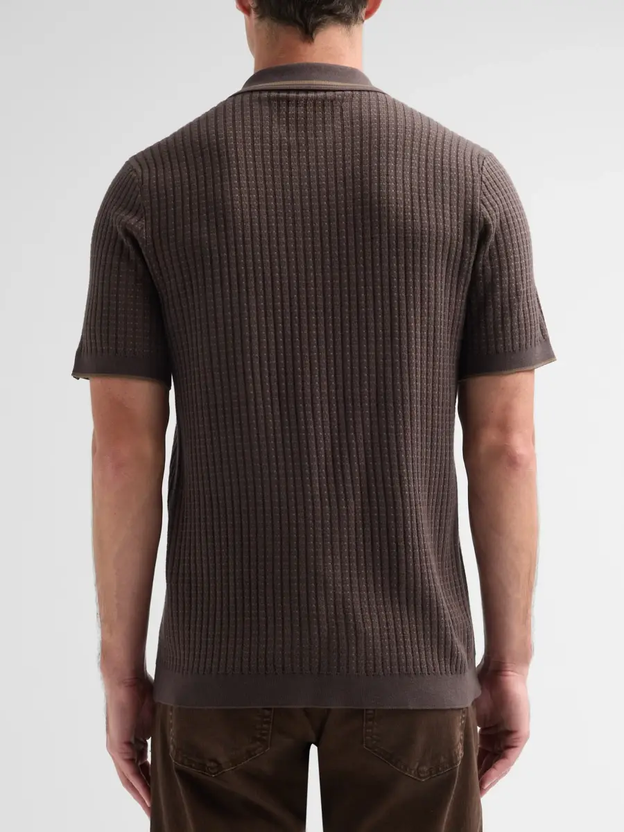 rag & bone Men's Harvey Rib-Knit Cotton-Blend Polo Shirt | Thumbnail 3 rag & bone Men's Harvey Rib-Knit Cotton-Blend Polo Shirt | Thumbnail 3