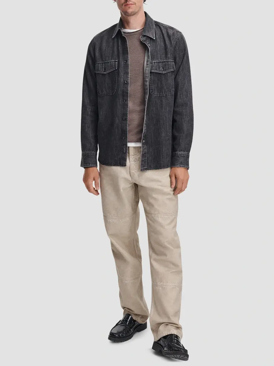rag & bone Men's Brooks Merino Wool Crewneck Sweater | Thumbnail 2 rag & bone Men's Brooks Merino Wool Crewneck Sweater | Thumbnail 2