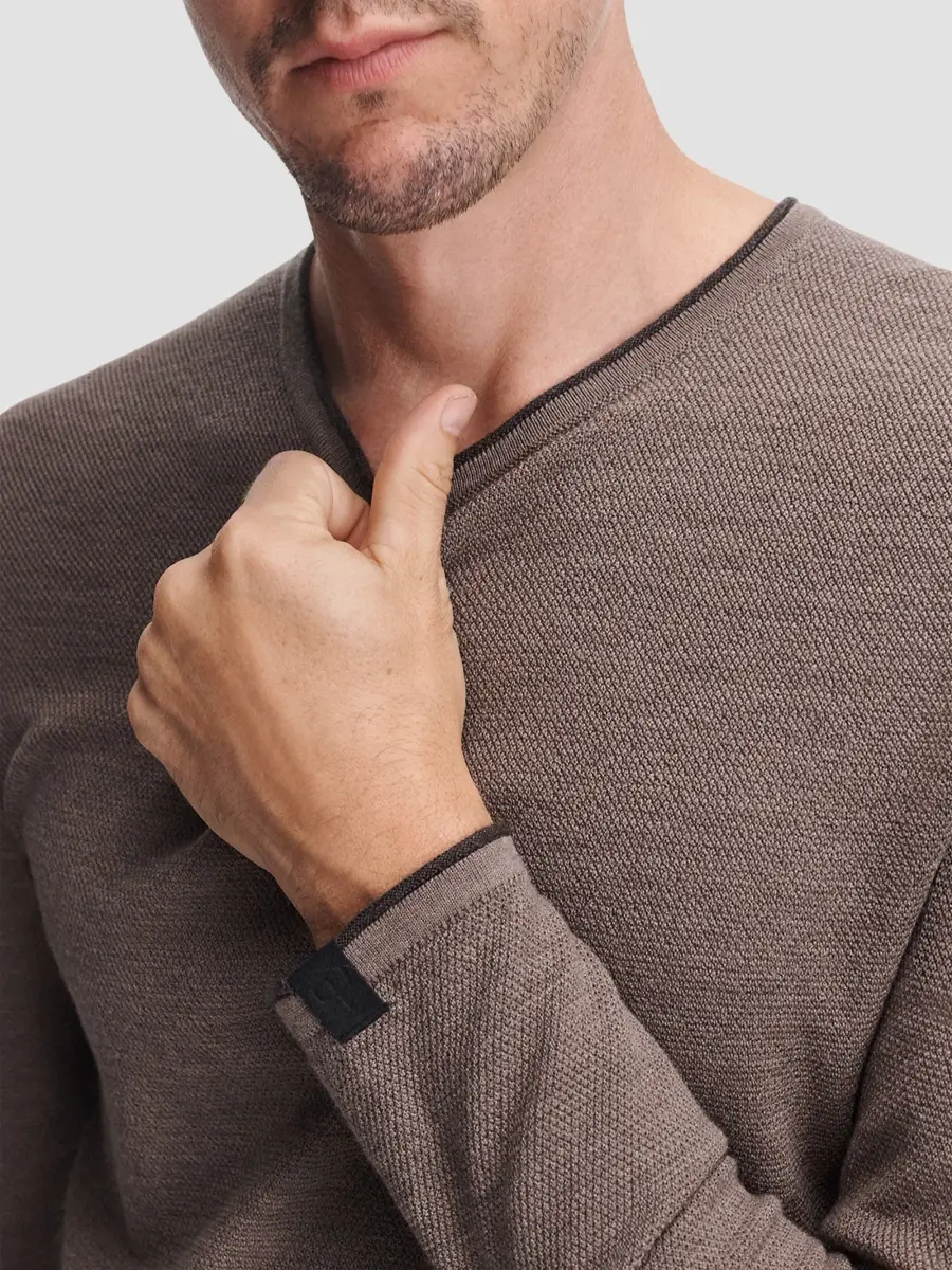 rag & bone Men's Brooks Merino Wool Crewneck Sweater | Thumbnail 4 rag & bone Men's Brooks Merino Wool Crewneck Sweater | Thumbnail 4