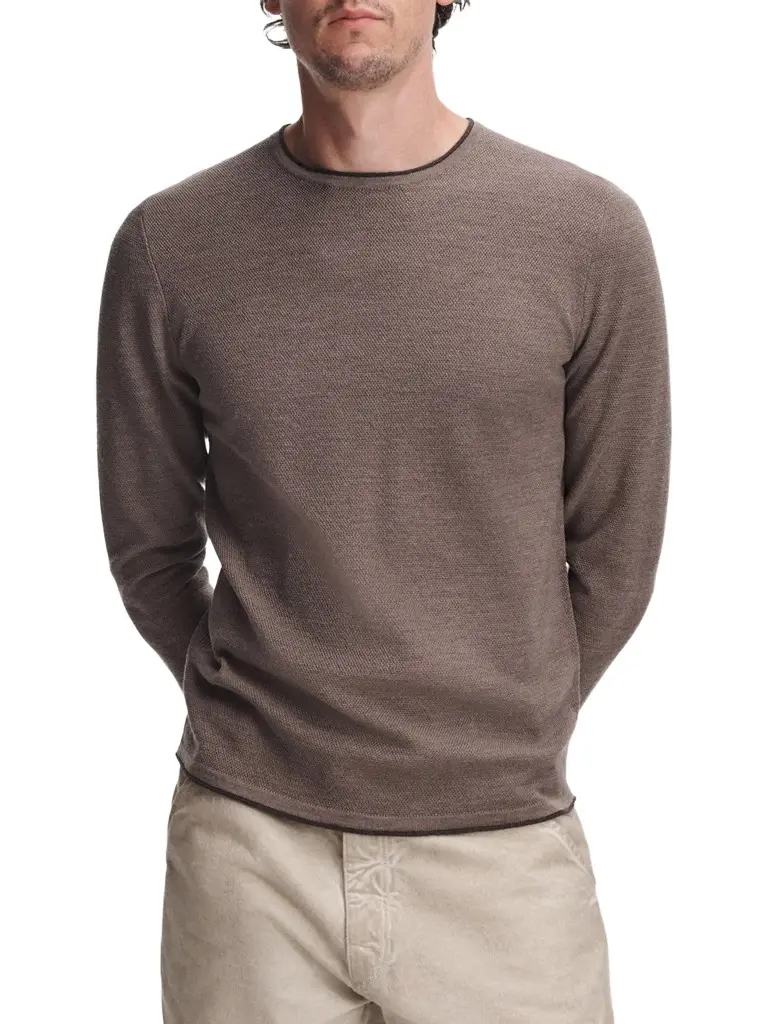 Men's Brooks Merino Wool Crewneck Sweater Men's Brooks Merino Wool Crewneck Sweater