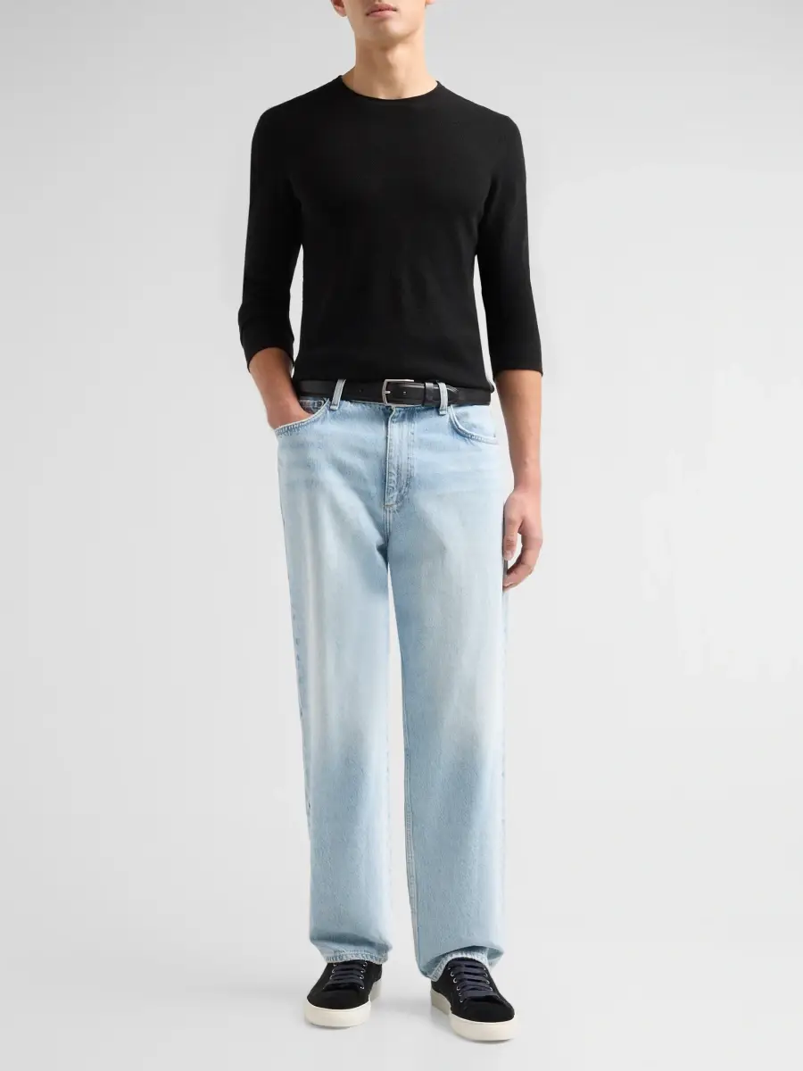 rag & bone Men's Brooks Merino Wool Crewneck Sweater | Thumbnail 2 rag & bone Men's Brooks Merino Wool Crewneck Sweater | Thumbnail 2