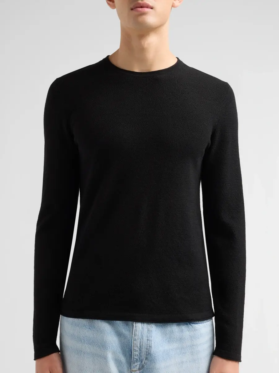 rag & bone Men's Brooks Merino Wool Crewneck Sweater | Thumbnail 5 rag & bone Men's Brooks Merino Wool Crewneck Sweater | Thumbnail 5