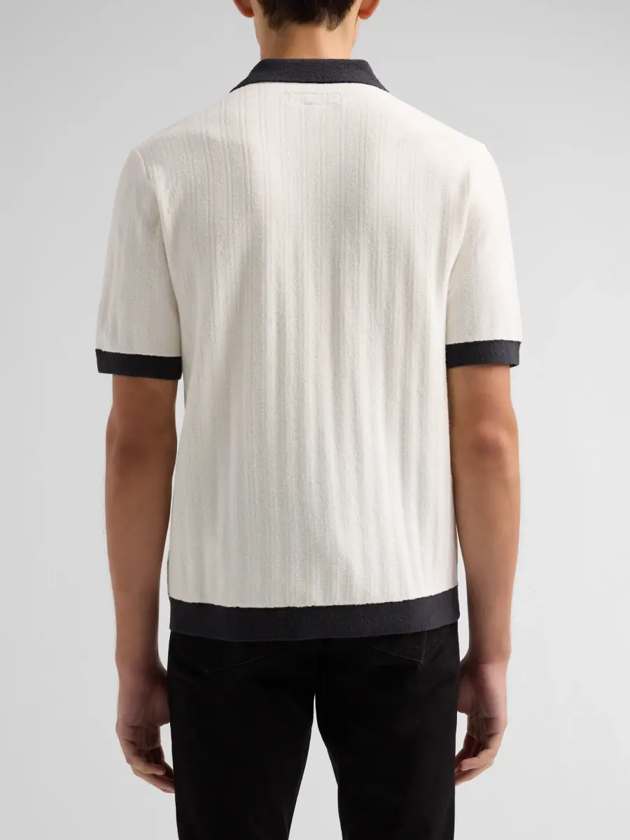 rag & bone Men's Zuma Rib-Knit Polo Shirt | Thumbnail 3 rag & bone Men's Zuma Rib-Knit Polo Shirt | Thumbnail 3
