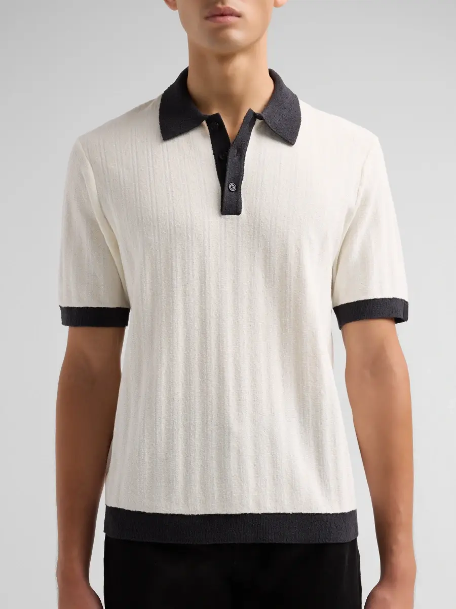 rag & bone Men's Zuma Rib-Knit Polo Shirt | Thumbnail 5 rag & bone Men's Zuma Rib-Knit Polo Shirt | Thumbnail 5