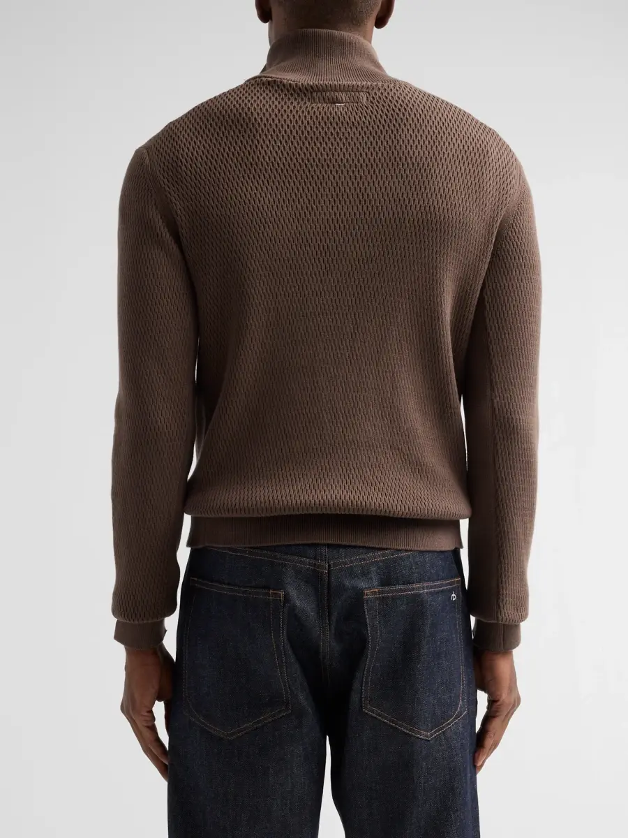 rag & bone Men's Danton Waffle-Knit Sweater | Thumbnail 3 rag & bone Men's Danton Waffle-Knit Sweater | Thumbnail 3