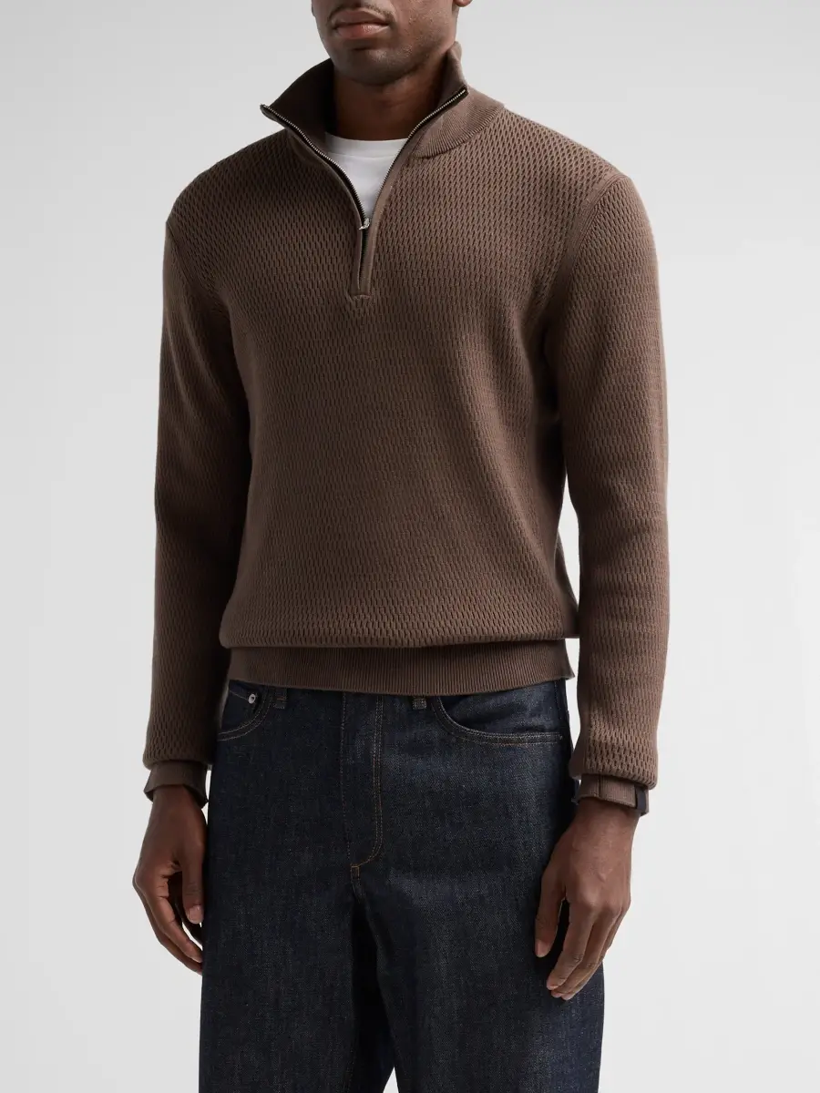 rag & bone Men's Danton Waffle-Knit Sweater | Thumbnail 4 rag & bone Men's Danton Waffle-Knit Sweater | Thumbnail 4