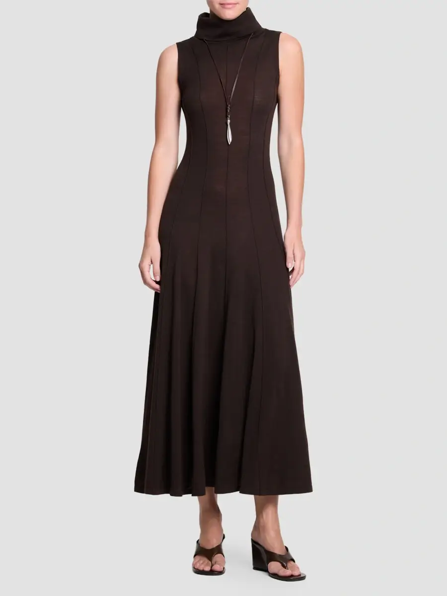 TWP Women's Merino Wool Turtleneck Maxi Dress | Thumbnail 2 TWP Women's Merino Wool Turtleneck Maxi Dress | Thumbnail 2