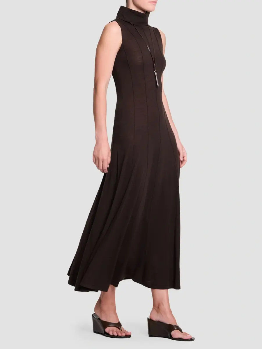 TWP Women's Merino Wool Turtleneck Maxi Dress | Thumbnail 8 TWP Women's Merino Wool Turtleneck Maxi Dress | Thumbnail 8