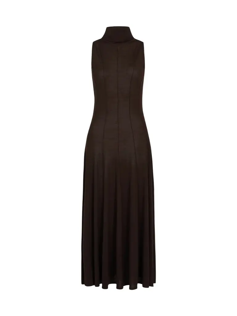 TWP Women's Merino Wool Turtleneck Maxi Dress