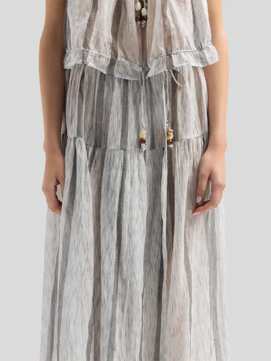 Ulla Johnson Women's ​Almia Striped Cover-Up Midi Skirt | Thumbnail 4