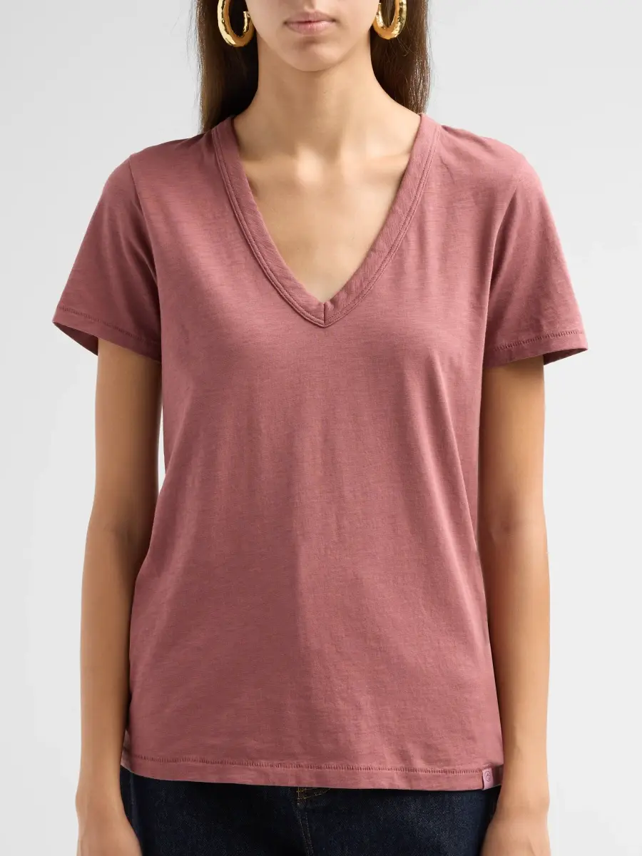 rag & bone Women's The Slub Vee V-Neck T-Shirt | Thumbnail 5