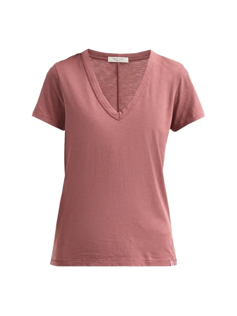 rag & bone Women's The Slub Vee V-Neck T-Shirt