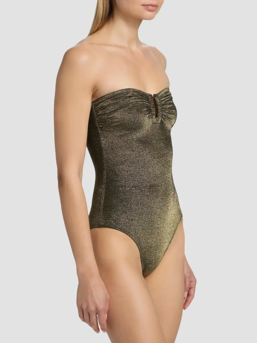 Ulla Johnson Women's Monterey Metallic Strapless One-Piece Swimsuit | Thumbnail 4 Ulla Johnson Women's Monterey Metallic Strapless One-Piece Swimsuit | Thumbnail 4