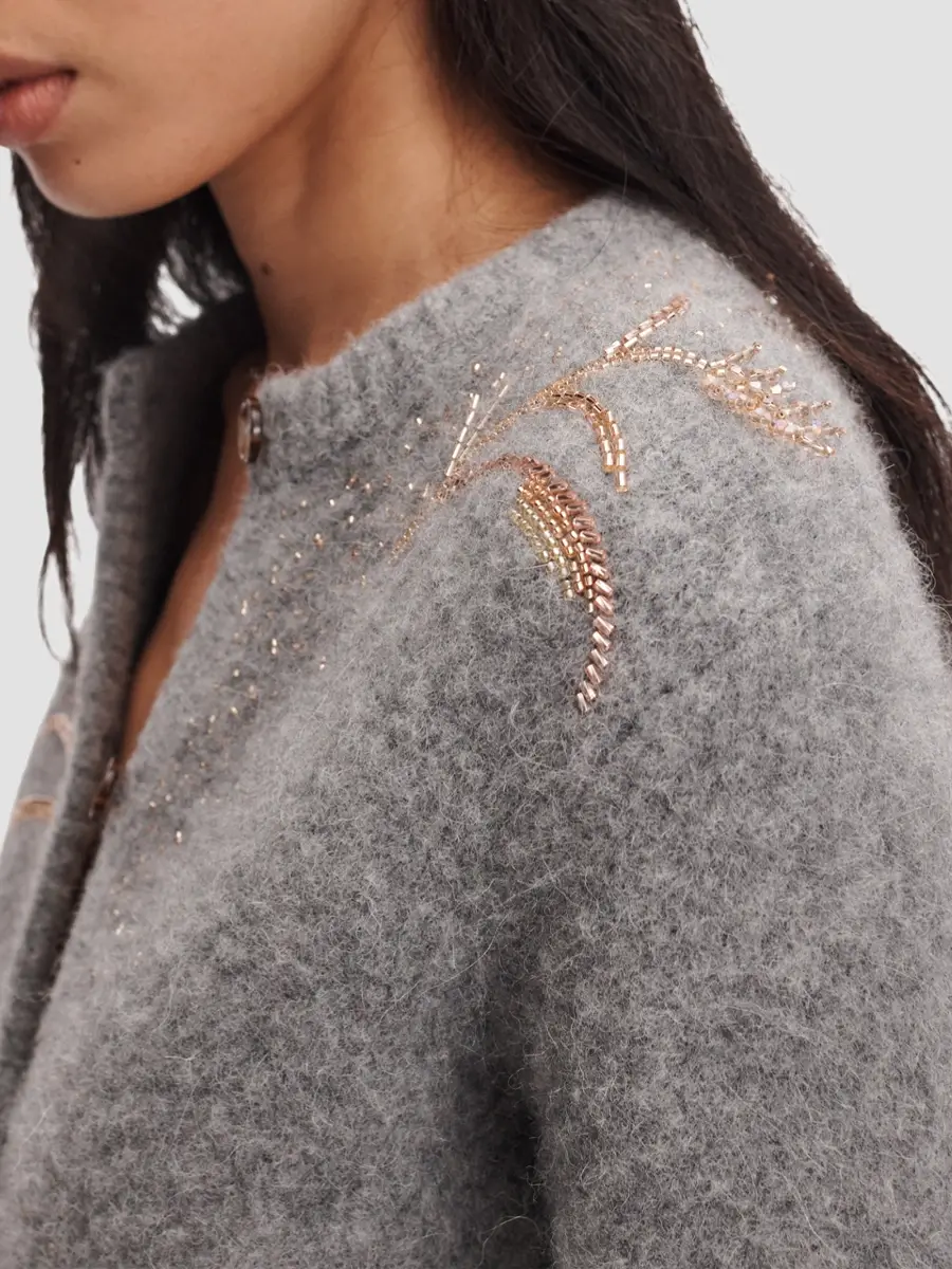 rag & bone Women's Iris Beaded Wool-Blend Cardigan | Thumbnail 7 rag & bone Women's Iris Beaded Wool-Blend Cardigan | Thumbnail 7
