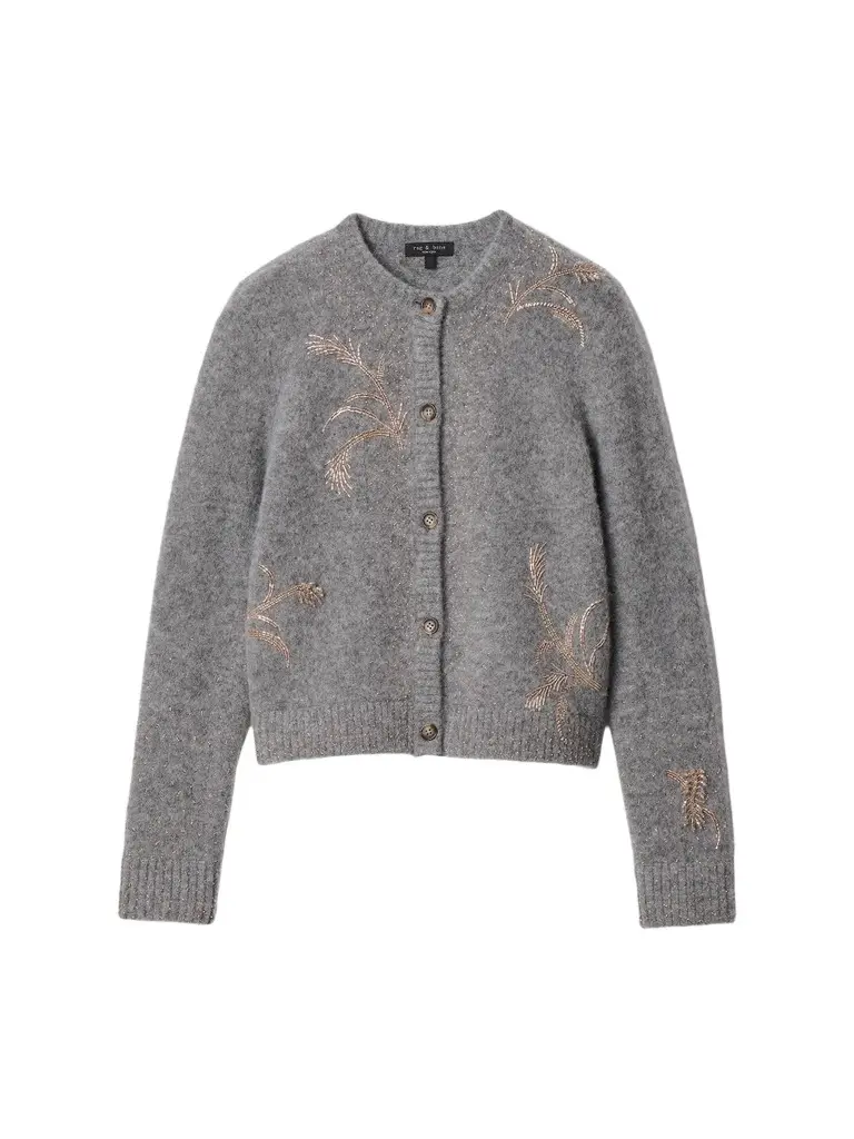 Women's Iris Beaded Wool-Blend Cardigan Women's Iris Beaded Wool-Blend Cardigan