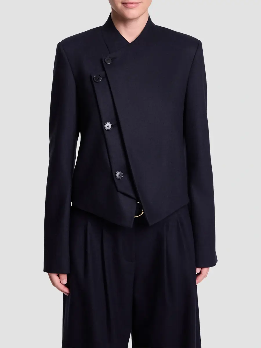 TWP Women's Oli Asymmetric Wool-Blend Blazer | Thumbnail 4 TWP Women's Oli Asymmetric Wool-Blend Blazer | Thumbnail 4