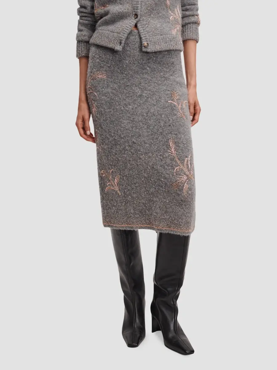 rag & bone Women's Iris Beaded Midi Skirt | Thumbnail 3