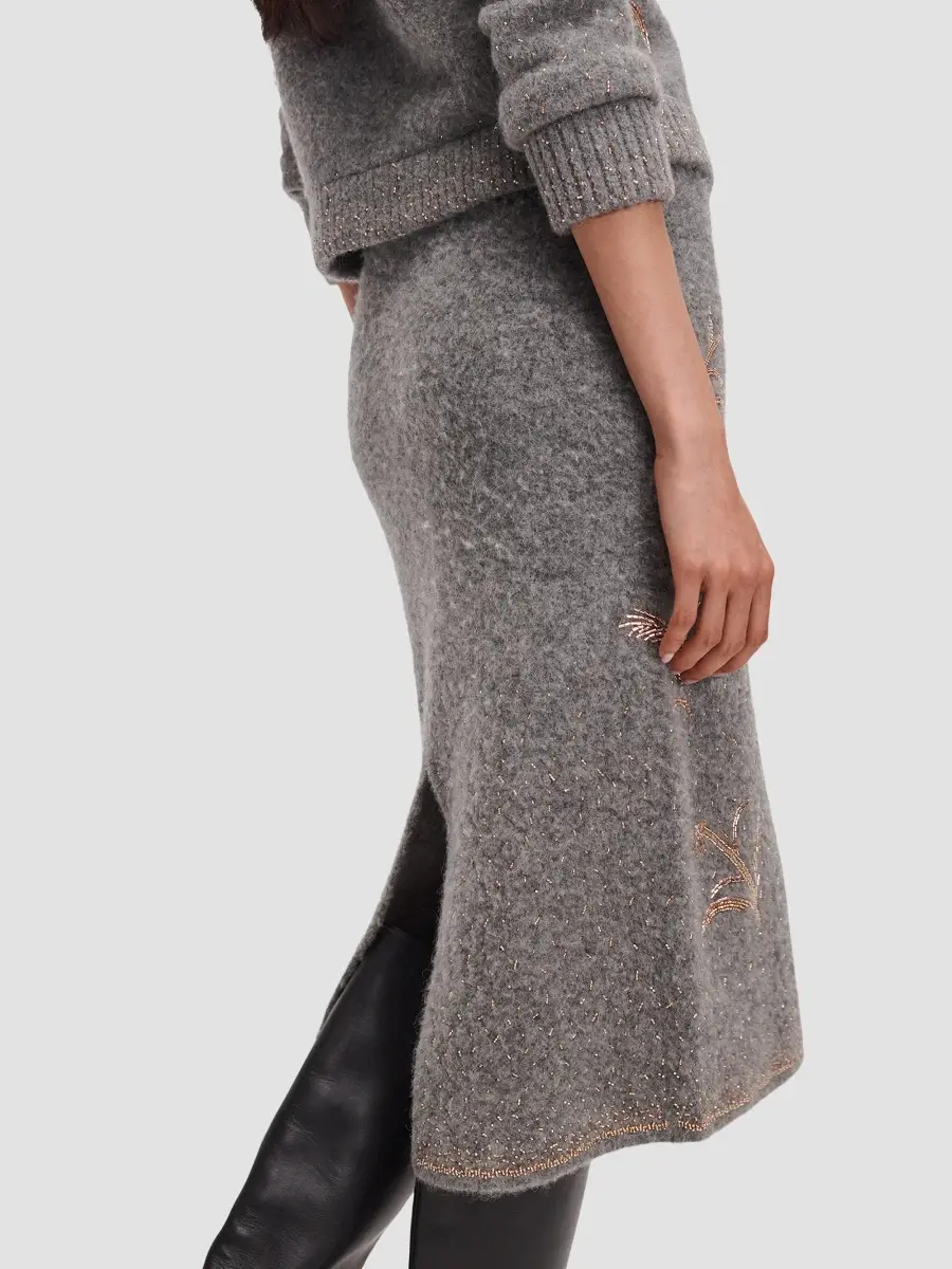 rag & bone Women's Iris Beaded Midi Skirt | Thumbnail 5
